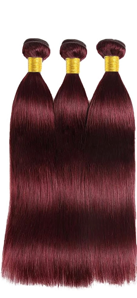 Luxury Virgin Human Hair Bundles - Rich Red